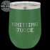Laser Engraved Knitting Juice Wine Tumbler